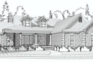 Country Exterior - Front Elevation Plan #63-190