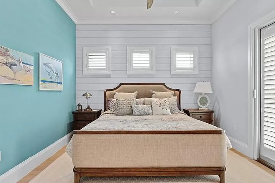 Interior - Bedroom 2 for Beach House Plan #548-60 - 4 bed, 4.5 bath