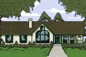 Traditional Exterior - Front Elevation Plan #42-109