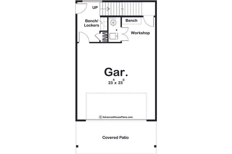 House Plan Design - Floor Plan - Main Floor for Modern House Plan #455-317 - 1 bed, 1 bath