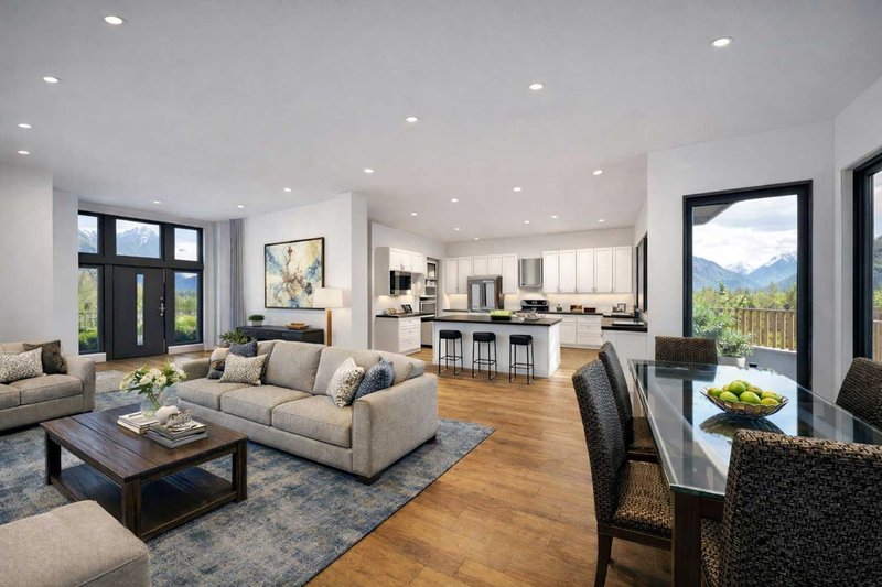 Dream House Plan - Interior - Family Room for Contemporary House Plan #1101-53 - 3 bed, 3.5 bath