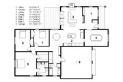 Craftsman Style House Plan - 3 Beds 2 Baths 2157 Sq/Ft Plan #497-45 