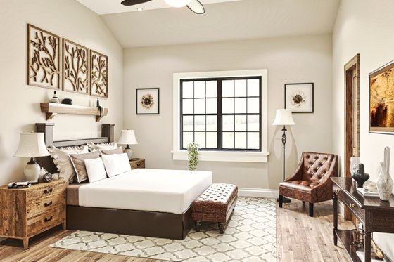 Interior - Bedroom for Modern House Plan #54-579, 0 bath