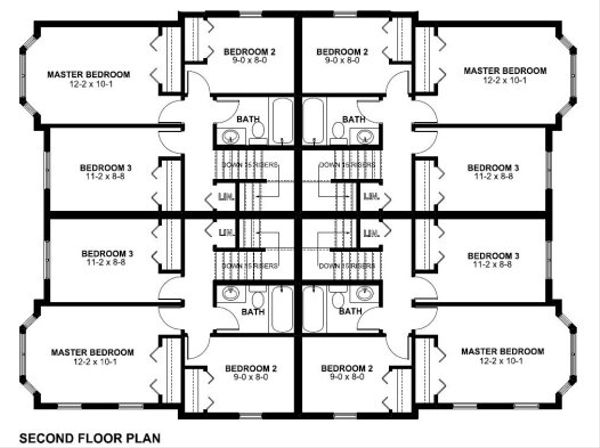 Farmhouse Floor Plan - Upper Floor Plan #126-153