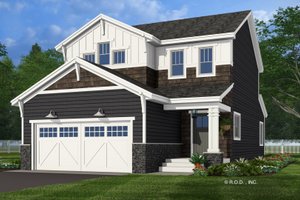 House Blueprint - Bungalow Exterior - Front Elevation Plan #51-1468