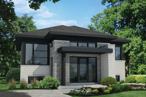 Contemporary Exterior - Front Elevation Plan #25-4323