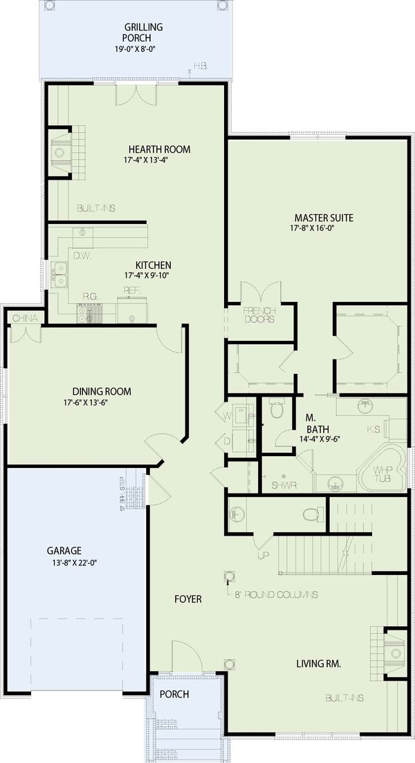 Home Plan - Contemporary Floor Plan - Main Floor Plan #17-2691