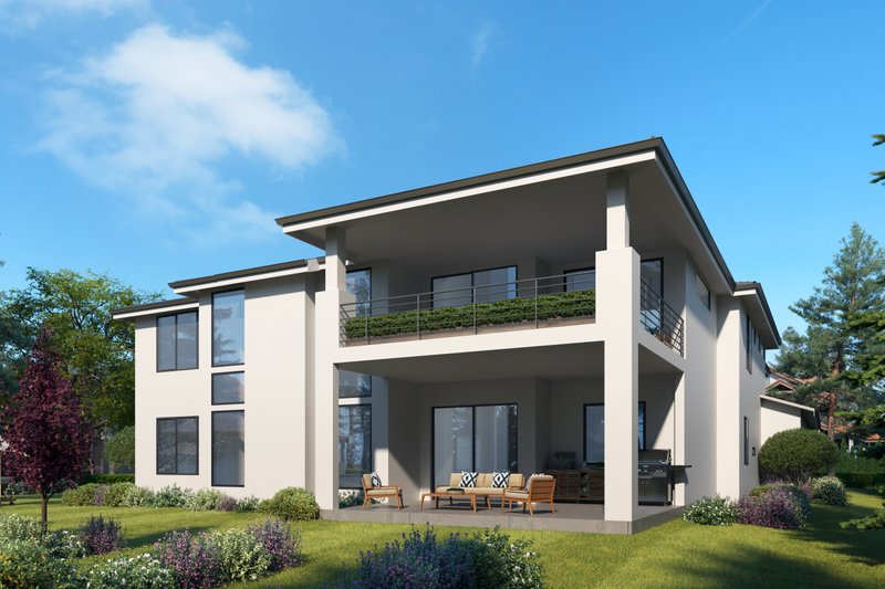 Architectural House Design - Exterior - Other Elevation 2 for Contemporary House Plan #1066-140 - 6 bed, 6.5 bath