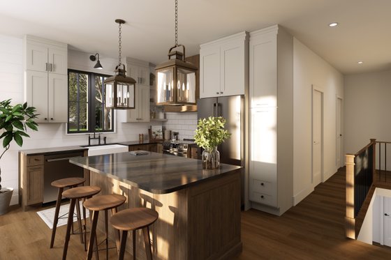 Interior - Kitchen for Bungalow House Plan #23-2830 - 3 bed, 1 bath