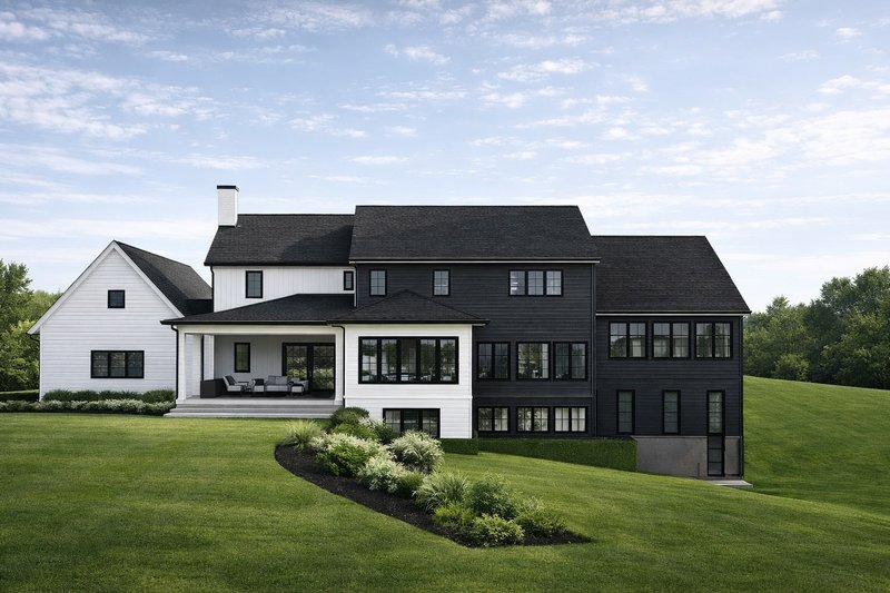 Architectural House Design - Exterior - Rear Elevation for Farmhouse House Plan #928-401 - 4 bed, 4.5 bath