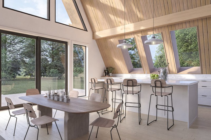 Home Plan - Interior - Dining Room for Cabin House Plan #1114-7 - 3 bed, 2 bath