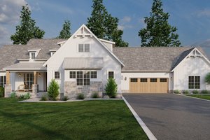 Craftsman Exterior - Front Elevation Plan #923-308