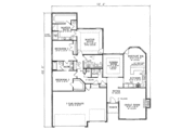 Southern Style House Plan - 3 Beds 2.5 Baths 2180 Sq/Ft Plan #17-107 