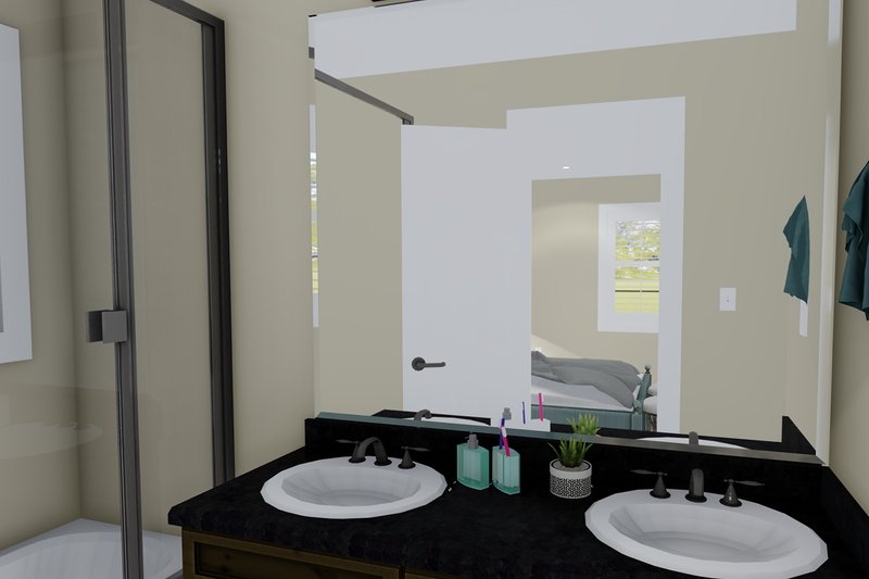 House Blueprint - Interior - Master Bathroom for Traditional House Plan #1060-4 - 3 bed, 2.5 bath