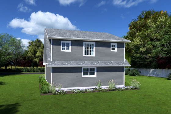 Exterior - Rear Elevation for Traditional House Plan #126-174 - 1 bed, 1 bath
