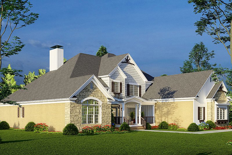 House Blueprint - Exterior - Other Elevation for Traditional House Plan #923-275 - 4 bed, 3 bath