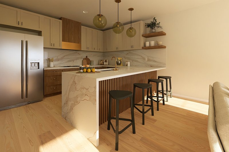 Dream House Plan - Interior - Kitchen for Ranch House Plan #126-246 - 2 bed, 2 bath
