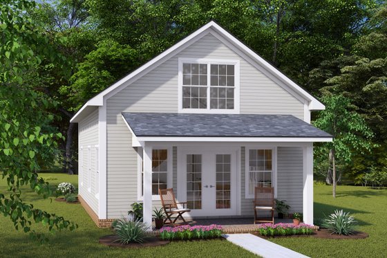 Exterior - Other Elevation for Cottage House Plan #513-2243 - 1 bed, 1 bath