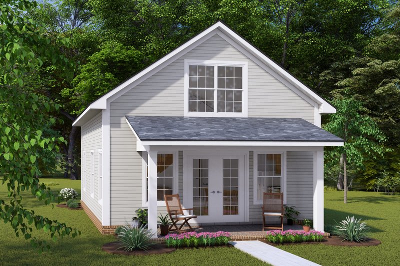 Home Plan - Exterior - Other Elevation for Cottage House Plan #513-2243 - 1 bed, 1 bath