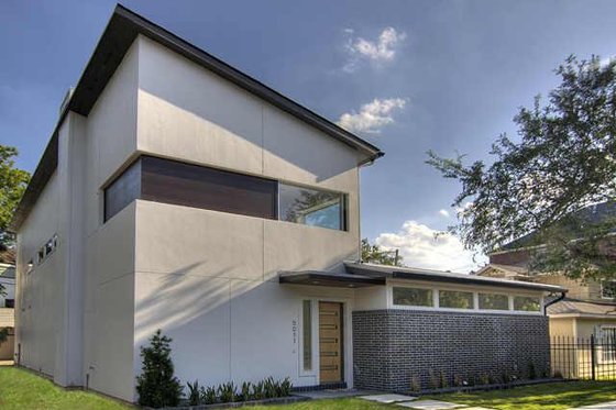 Exterior - Front Elevation for Modern House Plan #449-2 - 3 bed, 3.5 bath