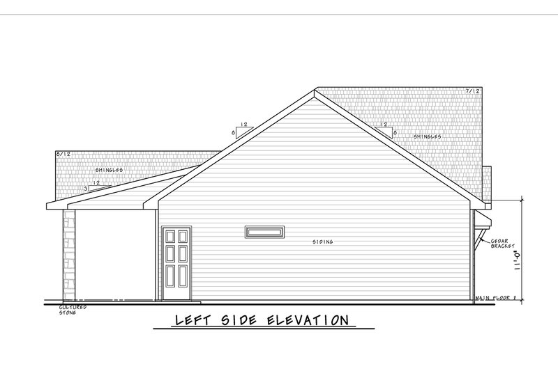 Architectural House Design - Exterior - Other Elevation for Modern House Plan #20-2631 - 1 bed, 1 bath