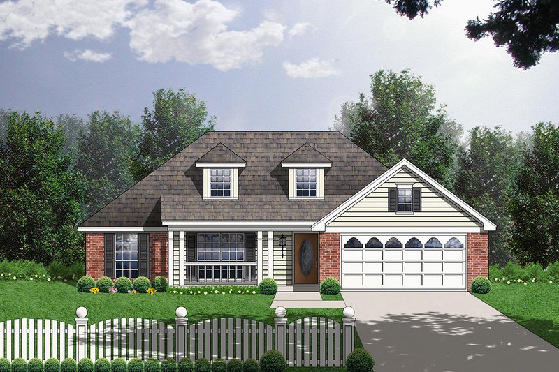 House Plan Design - Traditional Exterior - Front Elevation Plan #40-165