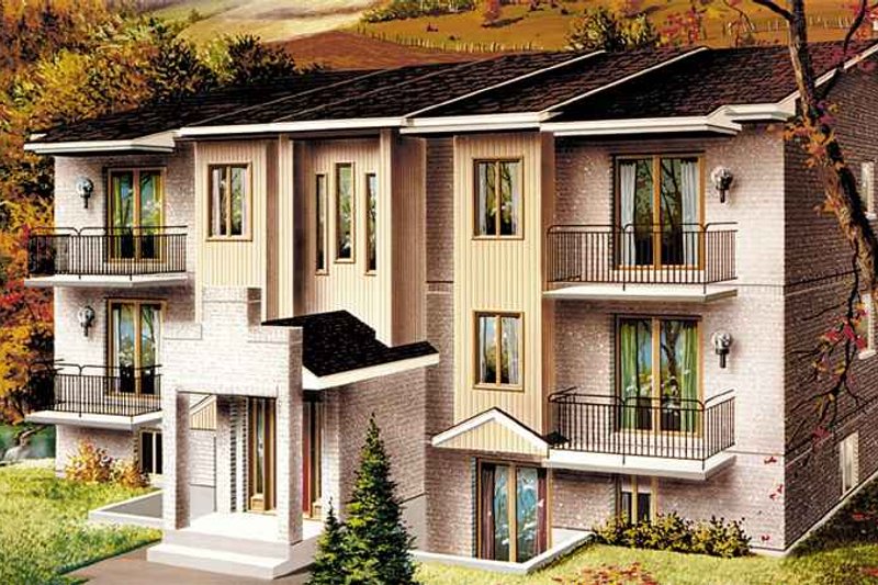 Home Plan - Contemporary Exterior - Front Elevation Plan #25-4425