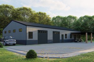 Exterior - Other Elevation for Barndominium House Plan #1107-37 - 2 bed, 2.5 bath