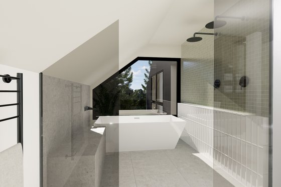 Interior - Master Bathroom for European House Plan #23-2819 - 3 bed, 2.5 bath