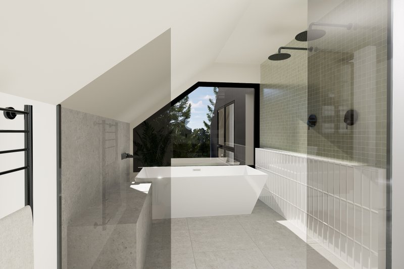 House Blueprint - Interior - Master Bathroom for European House Plan #23-2819 - 3 bed, 2.5 bath