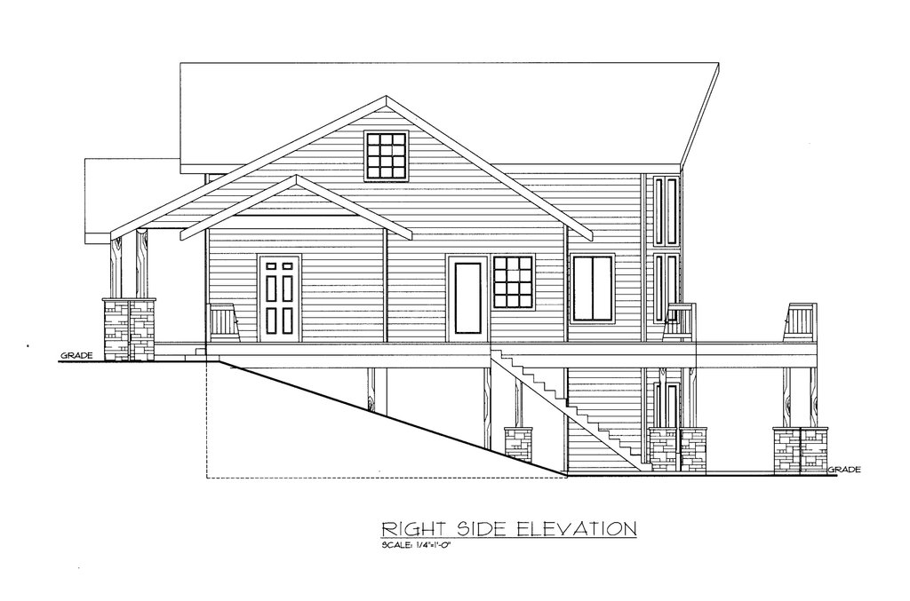 Exterior - Other Elevation for Craftsman House Plan #117-1102 - 3 bed, 2 bath