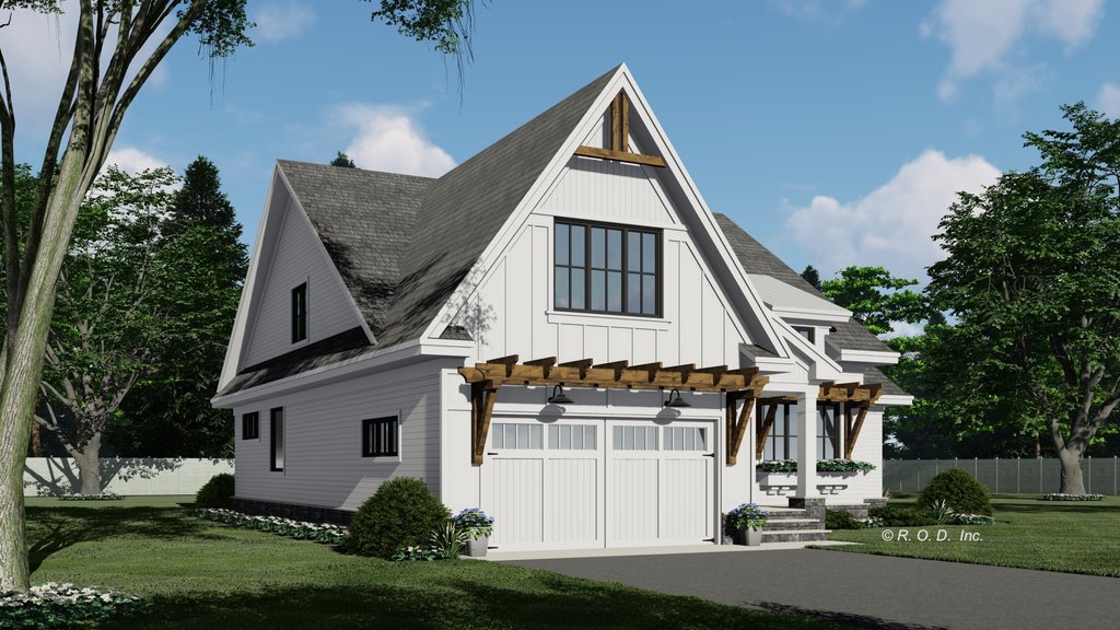 Exterior - Front Elevation 5 for Farmhouse House Plan #51-1569 - 3 bed, 3 bath