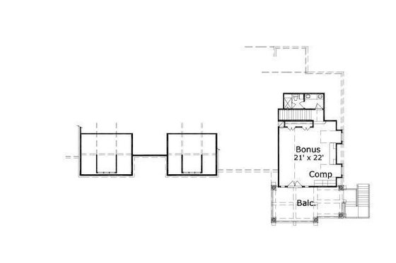Floor Plan - Upper Floor for Traditional House Plan #411-610 - 4 bed, 4.5 bath
