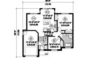 Contemporary Style House Plan - 2 Beds 1 Baths 998 Sq/Ft Plan #25-4369 