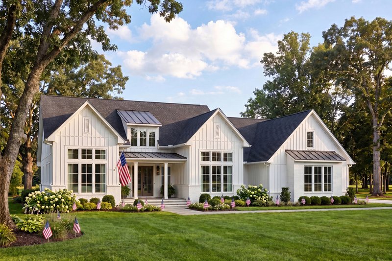 Dream House Plan - Exterior - Front Elevation 3 for Farmhouse House Plan #430-436 - 3 bed, 2 bath
