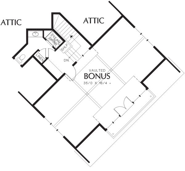 Home Plan - European Floor Plan - Upper Floor Plan #48-362