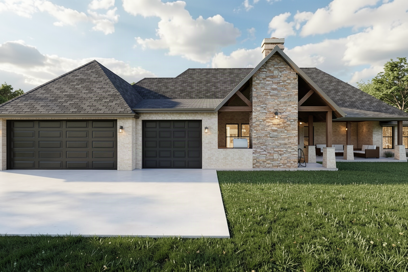 Home Plan - Exterior - Rear Elevation for Farmhouse House Plan #1127-19 - 3 bed, 3 bath