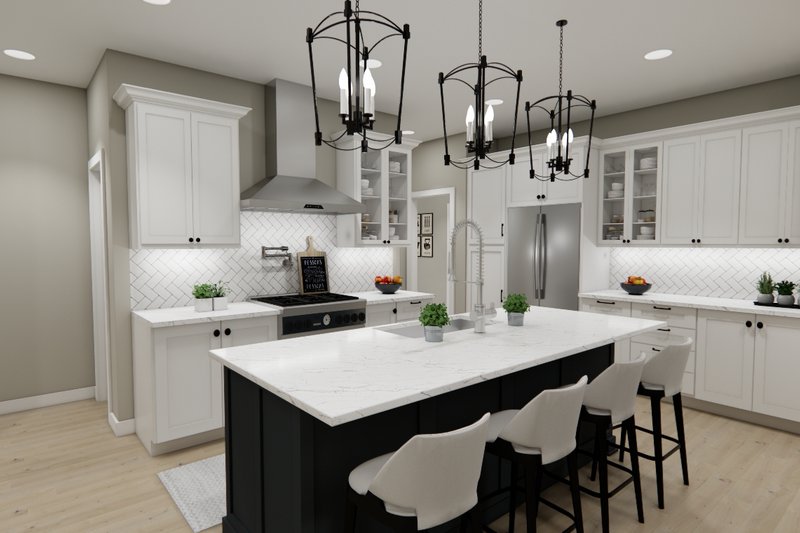 Home Plan - Interior - Kitchen 1 for Bungalow House Plan #51-1408 - 3 bed, 2.5 bath
