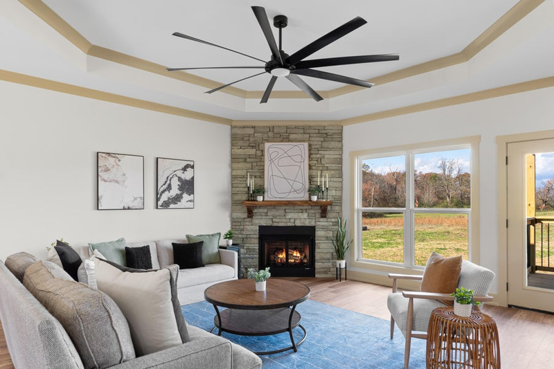 House Plan Design - Interior - Family Room for Farmhouse House Plan #123-122 - 3 bed, 2 bath