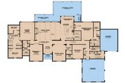 European Style House Plan - 4 Beds 4 Baths 4195 Sq/Ft Plan #923-274 