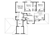 European Style House Plan - 4 Beds 2.5 Baths 2825 Sq/Ft Plan #51-213 