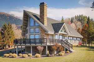 Home Plan - Cabin Exterior - Front Elevation Plan #3-339