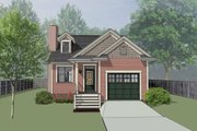Bungalow Style House Plan - 2 Beds 2 Baths 1067 Sq/Ft Plan #79-307 