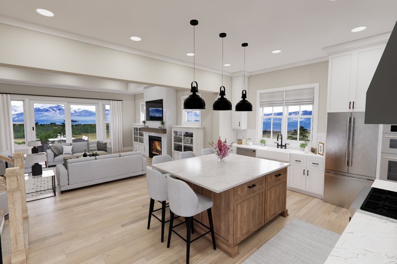 House Blueprint - Interior - Kitchen 2 for Farmhouse House Plan #51-1283 - 3 bed, 3.5 bath