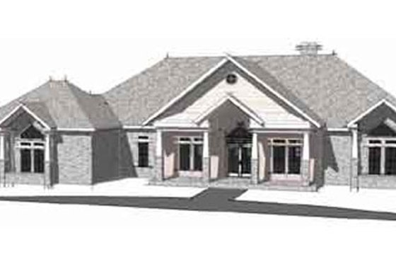 Exterior - Other Elevation for Country House Plan #8-110 - 3 bed, 3 bath