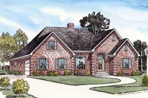 Traditional Exterior - Front Elevation Plan #16-279