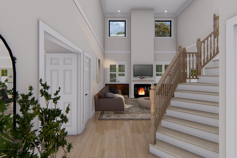 Home Plan - Interior - Entry for Craftsman House Plan #1060-134 - 4 bed, 2.5 bath