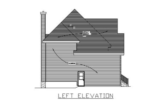 Exterior - Other Elevation for European House Plan #138-316 - 3 bed, 1.5 bath
