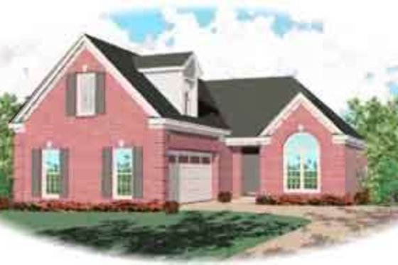 Exterior - Front Elevation for Traditional House Plan #81-521 - 2 bed, 2 bath