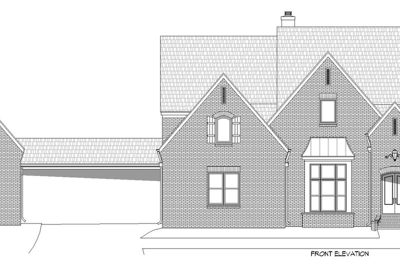 Architectural House Design - Exterior - Front Elevation 4 for Southern House Plan #932-843 - 5 bed, 4.5 bath